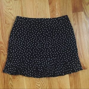 Madewell silk ruffle hem star print Mini-Skirt! 🌟